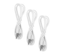 SECFOU Câble De Charge USB vers DC 2,5 Mm 19 Mm 3 Pièces pour Charge Rapide, Remplacement Chargeur CC, Usage Électronique, Compatible Appareils Mobiles, Câble Solide Zinc Alliage Bleu