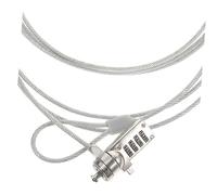 SECFOU Câble De Verrouillage pour Ordinateur Portable Matériel De Sécurité Câble Antivol 1,8 M Compatible Tablette Écran