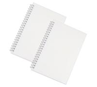 SECFOU Cahier à Spirale Minimaliste Pp 2 Pièces Papier Épais et Écriture Fluide, Format Transparent Ligné pour Journal Intime et Fêtes à Thème