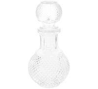 SECFOU Carafon à Vin en Verre Transparent 250 Ml, Bouteille de Whisky Épaisse, Carafe Décorative pour Spiritueux, Contenant à Cocktail pour Bars, Restaurants et Réceptions