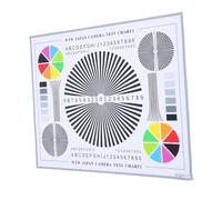 SECFOU Carte de Test de Lentille pour Caméras de Sécurité Outil de Calibration de Couleur et Ajustement de Mise Point pour Maintenance Système et Évaluation Image