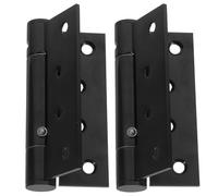 SECFOU Charnières à Fermeture Automatique Performance Stable Lot de 2 en Alliage D'aluminium Noir et Usage Résidentiel ou Commercial pour Porte en Bois ou Porte Écran