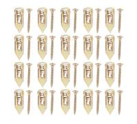 SECFOU Chevilles Solide pour Plaques de Plâtre en Métal Auto-perceuses Ancrage à Percussion 20pcs, Fixation Plafond et Adaptée à Plusieurs Épaisseurs