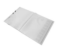 SECFOU Classeur à Partitions A4 pour 80 Feuilles, Porte-partitions Chorales en Plastique Transparent, Dossier de Chorale Léger et Portable, pour Rangement et Organisation des Partitions