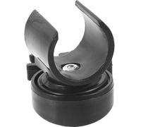 SECFOU Clip de Lampe Torche pour Casque de Sécurité Noir en Plastique Installation Facile et Design Confortable, Diamètre de Trou 20-25mm, pour Chantier