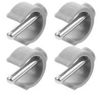 SECFOU Clips de Boucle de C pour Canne de Marche et Déambulateur, Lot de 4 Pièces en Pp et Fer, Support Supplémentaire Polyvalent pour Marche Intérieure et Extérieure
