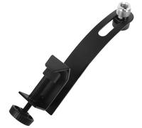 SECFOU Clips de Microphone en Alliage Noir Antichoc Résistant à L'usure Pince pour Micro de Batterie Pratique pour L'industrie Musicale