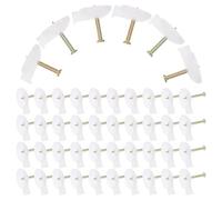 SECFOU Clous de Ciment en Métal Argenté 100pcs pour Fixation Sécurisée Rideaux et Tissus Muraux Outil Polyvalent pour Projet DIY