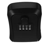 SECFOU Coffre-Fort pour Clés Noir en Abs Code Réinitialisable, Boîte à Clés Sécurisée pour Usage Prolongé, Accès Facile, pour Entreprises et Sites de Soins