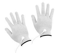 SECFOU Conductrices pour Stimulation Musculaire, Lot de 2 Pièces en Fibres D'argenté, Compatibles Stimulateurs Électriques Portables, Accessoires Professionnels de Massage à Domicile