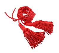 SECFOU Cordon Tressé à Pompon pour Clairon et Cor, 1 Paire Rouge, Décoratif et Ajustable pour Instruments à Vent, Accessoire D’honneur pour Orchestres et Spectacles en Direct