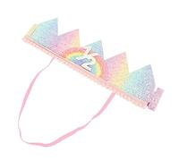 SECFOU Couronne Anniversaire Créative Pour Chapeau Anniversaire Bandeau Avec Chiffres Sequins Décoration De Fête