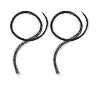 SECFOU Crin de Cheval Noir Adapté Réparation Re-habillage des Archets pour Archet de Violon et Alto Lot de 2 Pièces, Accessoires pour Instruments à Cordes