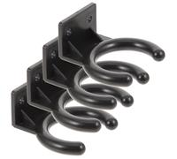 Secfou Crochet De Microphone Mural Lot De 4 Supports De Micro Sans Fil Avec 8 Vis Rack De Rangement Pour Micro Accessoires Microphone Pour Ktv Maison HôTel Salle De ConféRence