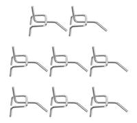 SECFOU Crochets Triangulaires Crochets Solides en Fer Argenté Lot de 50 3 Branches Classiques pour Panneaux Perforés pour Salle de Bain et Espace Derrière Porte
