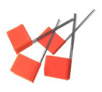SECFOU Drapeaux de Marquage Faciles à Planter Résistants Décoloration Lot de 50 Orange en Pvc Fil D'acier pour Arrosage et Topographie