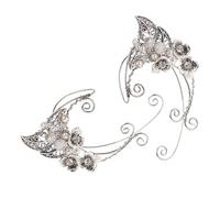 SECFOU Elégantes Boucles Oreilles Clips Elfe pour Femmes et Filles Design Oreille Elfe Créatif Accessoires Mode Oreillettes sans Perçage