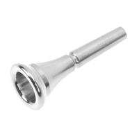 SECFOU Embouchure de Cor Français en Alliage Solide Argenté, Accessoire de Remplacement pour Instruments à Vent, Compatible Joueurs Débutants et Professionnels, pour Orchestres