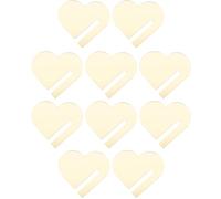 SECFOU Étiquettes Décoratives Réutilisables Or Qui Ne Tombent Pas Facilement 30pcs Marqueurs de Boissons en Acrylique Cœur pour Maisons et Lieux de Rassemblement