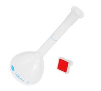 SECFOU Fiole Jaugée en Plastique 100 Ml pour Laboratoire, Flacon de Mesure Transparent, Facile à Nettoyer, pour Échantillonnage D'eau et Tests Chimiques