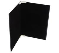 SECFOU Fond de Studio Photo Pliable Double Face en Velours Noir Structure en Carton, Compatible Polyvalent pour Maquillage et Bijoux, pour Table Top et Livestreaming