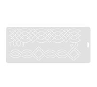 SECFOU Gabarit de matelassage creux Règle de matelassage Modèle de patchwork en PP blanc pour quilting DIY, créer des quilts free-motion, outil de couture