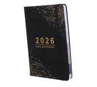 SECFOU Journal de Planification Annuel Rigide Cahier Portable Avec Horaire Journalier Pour Bureau École et Activités Professionnelles