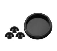 SECFOU Kit D'accessoires pour Tambour Éthéré 13-15 Sons, Anneau en Silicone Antidérapant, 1 Cache Fond et 3 Patins de Pied Stables, Compatibles Percussion Batterie, Accessoires