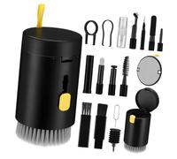 SECFOU Kit de Nettoyage Complet pour Appareils Électroniques Brosse Clavier et Nettoyeur D'appareil Photo, Matériel Abs, Coffret Couvercle, 20-en-1 pour Lentilles et Ordinateurs