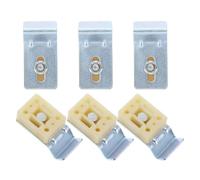 SECFOU Kit de Support D'évier Sous-plan 6 Pièces en Fer Galvanisé, Clips Métalliques Simples et Élégants pour Installation Facile et Fixation Stable à Domicile