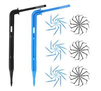 SECFOU Kit D'irrigation Goutte à Goutte 200pcs en Plastique pour Serrage et Jardin, Piquets D'égouttement Assurant Une Distribution Uniforme de l'eau Nutriments