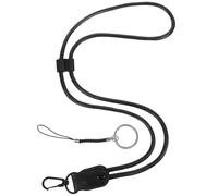 SECFOU Lanière Porte-nom Noire en Cuir Pu Système de Sécurité à Rupture Automatique, Confortable et Portable, pour Badges de Bureau et Activités en Extérieur