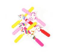 SECFOU Lot de 10 Crochets D'extension de Sangle de Masque en Pvc, Réglables et Faciles à Utiliser, Design Licorne Adorable pour Protéger les Oreilles Couleur Aléatoire Style Aléatoire