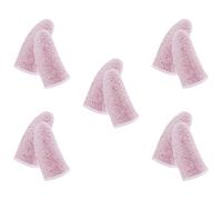 SECFOU Lot de 10 Manchons de Doigt pour Jeux Mobiles en Fibre de Carbone 24 Aiguilles, Protège-Doigts Anti-Transpiration Rose, Haute Sensibilité pour Écrans Tactiles, Accessoire Gamer
