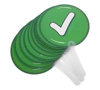 SECFOU Lot de 10 Pagaies Interactives en Plastique Double Face pour Élèves et Enseignants, Outils de Réponse Rapides Salle de t Activités Pédagogiques