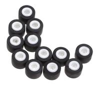 SECFOU Lot de 12 Galets Presseurs en Plastique pour Magnétophones à Cassettes, Rouleaux Pinceurs de 9 Mm pour Réparation Audio, Accessoires pour Enregistreurs Portables et Radio,