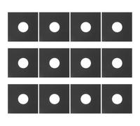 SECFOU Lot de 12 Pochettes Noires en Papier Kraft pour Rangement de Vinyles, Protection Vinyle Insertion et Retrait Faciles, Style Classique et Pratique