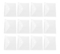SECFOU Lot de 12 Pochettes Transparentes en Pvc A5 pour Dossiers, Organisateur de Documents Imperméable, Protection des Contrats et Certificats, pour Étudiants et Professionnels