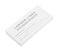 SECFOU Lot de 12 Registres de Chèques pour Chéquier Personnel, Format Blanc, Papier Résistant, Lignes Larges, Compatible Comptes Bancaires et Professionnels, Suivi Précis des