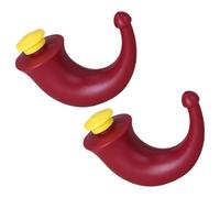 SECFOU Lot de 2 Flacons d'Irrigation Nasale en Plastique Rouge 250 Ml Système de Nettoyage du Nez Portable pour Soulager la Congestion et Éliminer les Sécrétions Nasales Outil Pratique