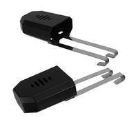 SECFOU Lot de 2 Supports Suspendus pour Tablettes de Réservoir de Toilettes en Acier Inoxydable et Plastique Noir, Porte-comprimés Nettoyants Optimisé pour Salle de Bain,