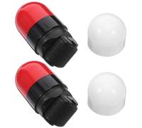 SECFOU Lot de 2 Tampons à Rouleau Double Extrémité Rouge Cachet de Confidentialité d'Adresse pour Documents et Colis Protection Antivol d'Identité Compact et Portable pour Usage