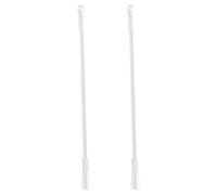 SECFOU Lot de 2 Tiges en Alliage d'Aluminium pour Inclinaison de Store Vénitien, Baguette de Tirage de Rideau avec Crochet, Accessoires Robustes pour Volets Roulants, Usage Intérieur