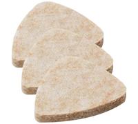 SECFOU Lot de 3 Médiators en Feutre de Laine Beige Clair Taille Petite Médiators Professionnels pour Guitare Électrique Ukulélé et Basse Accessoires Portables pour Guitaristes en