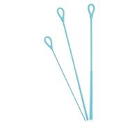 SECFOU Lot de 3 Set de Brosses en Silicone pour Biberons et Pailles - Goupillons Souples de 3, 6 et 9 Mm - Nettoyage Rayures - Ensemble Polyvalent pour Entretien Quotidien des