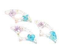 SECFOU Lot de 3 Signets Floraux en Résine Support de Pouce Ergonomique, Porte-pages de Fleur, Accessoires de Lecture pour Étudiants et Enseignants, Marque-pages pour Livres