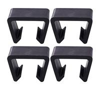 SECFOU Lot de 4 Clips de Fixation pour Canapé en Plastique Noir, Connecteurs Solides sans Trace, Accessoires Créatifs pour Meubles de Salon, Bureau ou Chambre