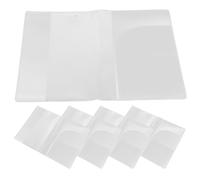 SECFOU Lot de 5 Étuis Passeport Mats Imperméables 5 Emplacements pour Cartes Protection Anti-Usure pour Voyage et Élève Pochette Portefeuille Organiseur Cartes D’Identité Solide