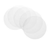 SECFOU Lot de 5 Tapis Vapeur Ronds en Gel de Silice Non Adhérents et Résistants la Chaleur pour Cuisson Four la Vapeur, pour Pains et Gâteaux