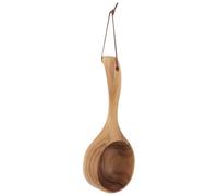 SECFOU Louche à Arroser en Bois Naturel, Cuillère à Eau pour Baignoire Sauna 30 Cm, Pelle à Eau Confortable et Pratique pour Cuisine et Jardinage